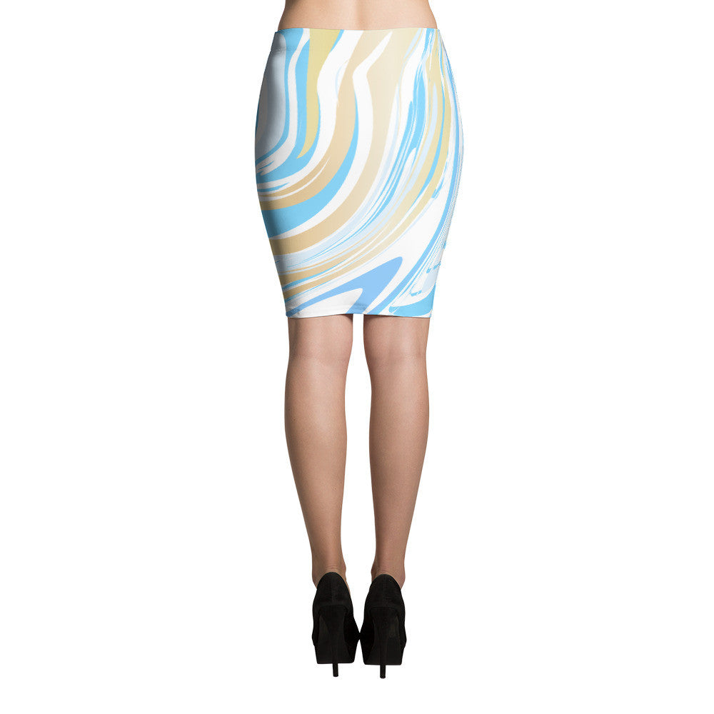 Sandswirl Pencil Skirt